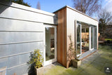 Uitbouw woning-StrandNL architectuur en interieur-Aanbouw,alle,glaspartijen,meer leefruimte,moderne aanbouw,uitbouw woning,woning uitbreiding-Moderne uitbouw woning met grote glaspartijen-OBLY