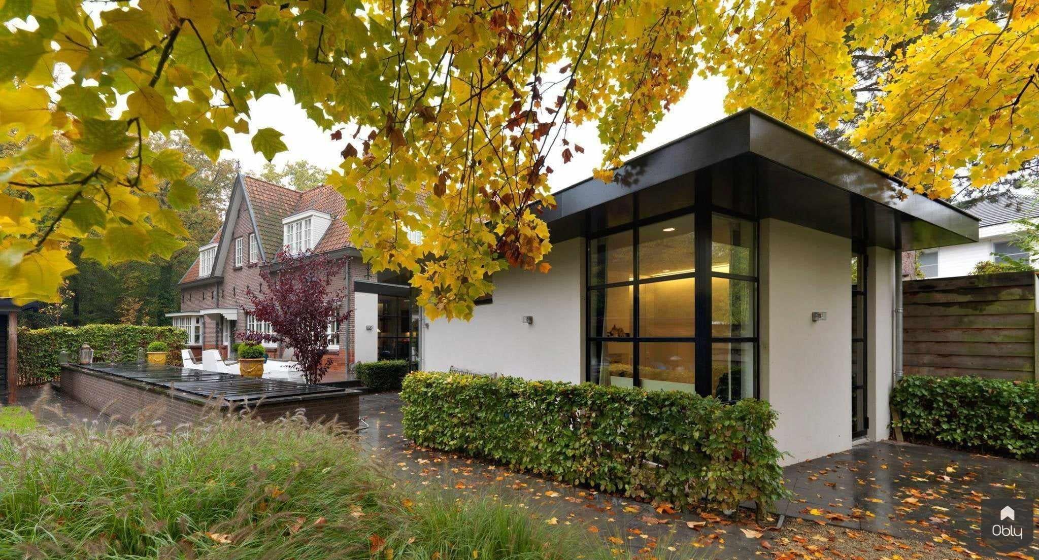 Uitbreiding en verbouwing landhuis - exterieur-Christel Smeets architect bna-Aanbouw,alle,architectuur exterieur,moderne aanbouw,renovatie woning,uitbreiding woning,verbouwing landhuis-OBLY