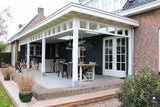 Uitbreiding villa met veranda landelijke stijl-Blokvorm Architectuur-Aanbouw,alle-OBLY