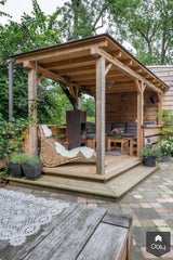 Veranda in Haarzuilens met zicht op groen-Robert van Putten Architect-alle,atelier aan huis,Exterieur,landelijk ontwerp,veranda,zicht op groen-OBLY