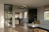 Verbouwing met zichtlijnen-Elke Speck interieurontwerp-donkere houttinten,kamer ensuite meubels,luxe woonkamerinrichting,maatwerk interieurdesign,maatwerk tv meubel,moderne woningverbouwing,open leefruimte,stijlvolle woonarchitectuur,verbouwing met zichtlijnen,Woonkamer-Verbouwing met zichtlijnen-OBLY