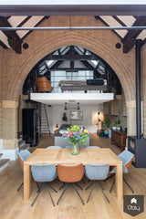 Verbouwing oude kapel tot woonhuis-Van Os Architecten-alle,Woonkamer-OBLY
