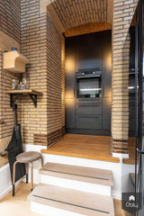 Verbouwing oude kapel tot woonhuis-Van Os Architecten-alle,Woonkamer-OBLY