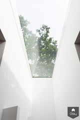 Verbouwing van een halfvrijstaande jaren '70 villa-FOAM Architecten-alle,Woonkamer-OBLY