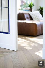 Verouderde Hongaarse punt jaren 30 woning-Vloerenhuis Amsterdam-alle,Woonkamer-Stijlvolle verouderde Hongaarse punt vloer in jaren 30 woning-OBLY