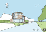 Villa hoge ramen red cedar-HOYT Architecten & Bouwmanagers-alle,Exterieur vrijstaand-OBLY