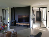 Villa met rieten dak-WOLFS ARCHITECTEN-contrast,Entree / hal / trap,hout,landelijke stijl,modern landhuis,rieten dak,stucwerk,villa-Villa met rieten dak-OBLY