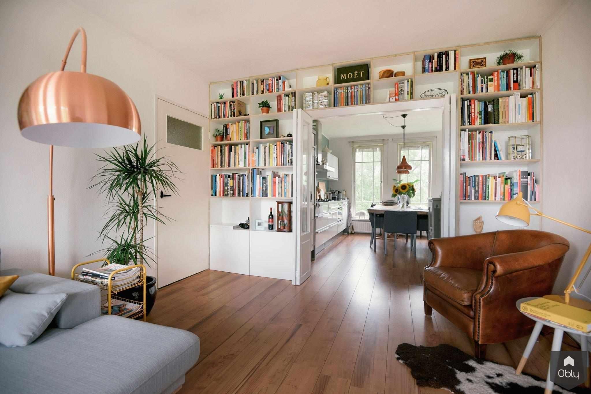 Wall bookcase Breda-Studio Kocks-alle,boekenkast op maat,boekenkast woonkamer,custom made furniture,design kast,ingebouwde kast,interieur Breda,interieur maatwerk,maatwerk meubel,moderne boekenkast,Studio Kocks,wandkast op maat,Woonkamer,woonkamer inspiratie-OBLY