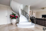 Wenteltrap met siersmeedwerk-Van Bruchem Staircases-alle,Entree hal trap-OBLY
