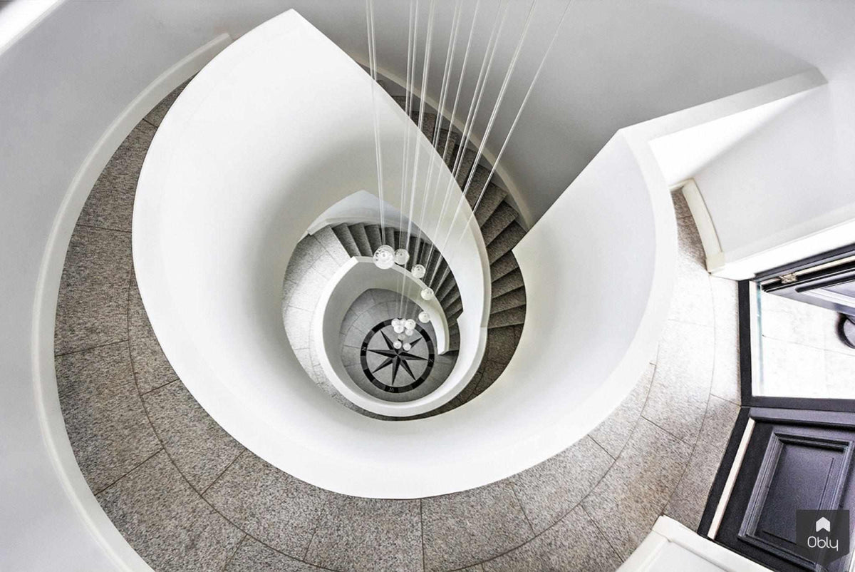 Wenteltrappen in toren-Van Bruchem Staircases-alle,Entree hal trap-OBLY
