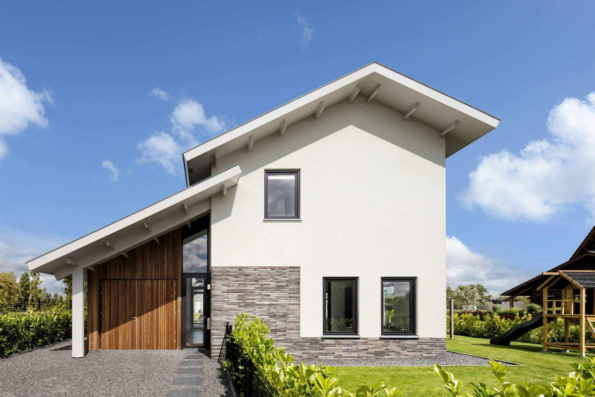 Wit gestucte nieuwbouwwoning-BNLA architecten-alle,Exterieur vrijstaand,modern woonhuis,moderne villa,nieuwbouwwoning,Vrijstaand,vrijstaande woning,wit gestucte woning-Wit gestucte nieuwbouwwoning | OBLY.com-OBLY