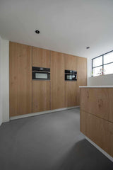 Witte keuken met eiken fineer kastenwand-Ergoform-alle,Keuken-OBLY