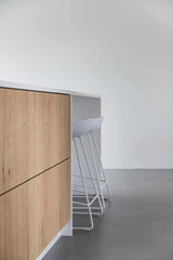 Witte keuken met eiken fineer kastenwand-Ergoform-alle,Keuken-OBLY