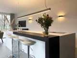 Witte keuken met warm houtfineer-Keukenarchitectuur Midden Brabant-Keuken-OBLY