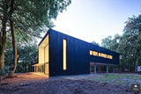 Woonhuis KvD - exterieur-Grosfeld Bekkers van der Velde Architecten-alle,Exterieur,Exterieur vrijstaand,minimalistische woning,moderne architectuur,moderne villa,strakke gevel,veel glas,villa in het bos-OBLY
