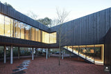 Woonhuis KvD - exterieur-Grosfeld Bekkers van der Velde Architecten-alle,Exterieur,Exterieur vrijstaand,minimalistische woning,moderne architectuur,moderne villa,strakke gevel,veel glas,villa in het bos-OBLY