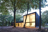 Woonhuis KvD - exterieur-Grosfeld Bekkers van der Velde Architecten-alle,Exterieur,Exterieur vrijstaand,minimalistische woning,moderne architectuur,moderne villa,strakke gevel,veel glas,villa in het bos-OBLY
