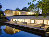 Woonhuis L - exterieur-Grosfeld Bekkers van der Velde Architecten-alle,Exterieur,Exterieur vrijstaand,luxe woning,minimalistische architectuur,moderne villa,strakke gevel,veel glas,zwembad bij woning-OBLY