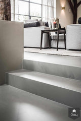 Woonkamer met vrijstaande haard in Villa-LTD Studio-alle,Woonkamer-OBLY