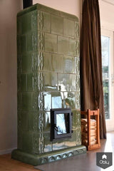 Zacht groene tegelkachel-Gloed Tegelkachels-alle,Woonkamer-OBLY