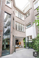 Zwarte leefkeuken met vide in jaren 30 woning-Jaren 30 architect-alle,Keuken,Tuinen,Woonkamer-Zwarte leefkeuken met vide in jaren 30 woning | OBLY.com-OBLY
