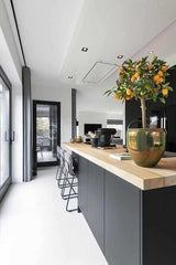 Zwarte moderne landelijke keuken-Restyle-XL-Keuken-landelijk moderne zwarte keuken-OBLY