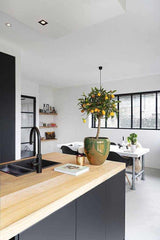 Zwarte moderne landelijke keuken-Restyle-XL-Keuken-landelijk moderne zwarte keuken-OBLY