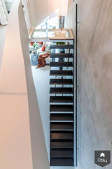 Zwevende stalen trap-Van Bruchem Staircases-alle,Entree hal trap-OBLY