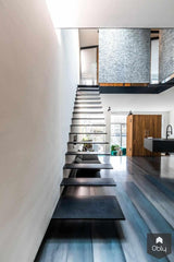 Zwevende stalen trap en geperforeerd stalen trap-Van Bruchem Staircases-alle,Woonkamer-OBLY