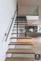 Zwevende trap met glazen balustrade-Van Bruchem Staircases-alle,Woonkamer-OBLY