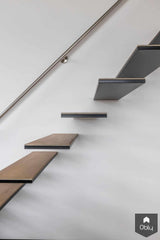 Zwevende trap met glazen balustrade-Van Bruchem Staircases-alle,Woonkamer-OBLY