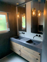 badkamer met zwart sanitair-OBLY-Badkamer-badkamer met zwart sanitair-OBLY