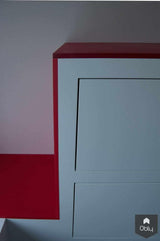 modern met een Cranberry tint-Fors design badkamers-alle,Badkamer-OBLY