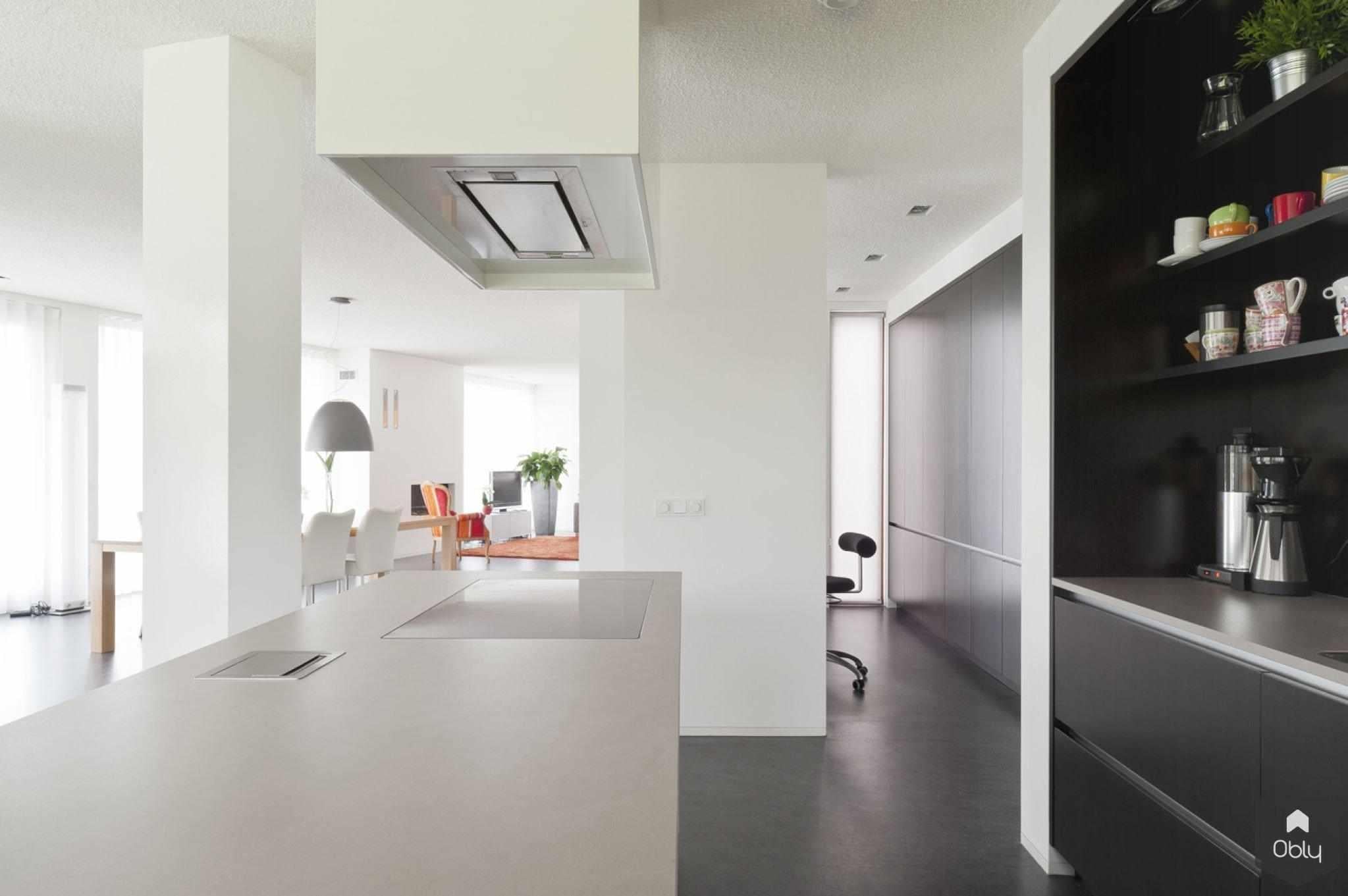 nieuwbouw keuken-Doret Schulkes Interieurarchitect-alle,Keuken,Keuken zonder zicht op werkblad,Nieuwbouw keuken,Witte keuken strak-OBLY
