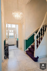 stadsvilla Den Haag-Ijzersterk Interieurontwerp-alle,Entree hal trap,Hoog plafond,Interieurontwerp,Luxe interieur,Stadsvilla interieur-OBLY