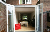 vouwpui-Jan Couwenberg Architectuur-Aanbouw,alle,glazen vouwpui tuin,grote vouwpui glaswand,moderne vouwpui woning,vouwpui aanbouw woning,vouwpui binnen buiten verbinding,vouwpui woonkamer tuin,woning met vouwpui achtergevel-OBLY