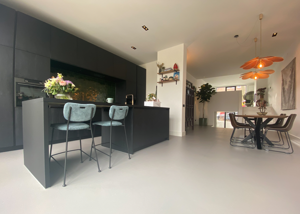 Marmoleum vloer renovatie woning