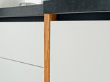 Maatwerk keuken met olijfhout en witte fronten