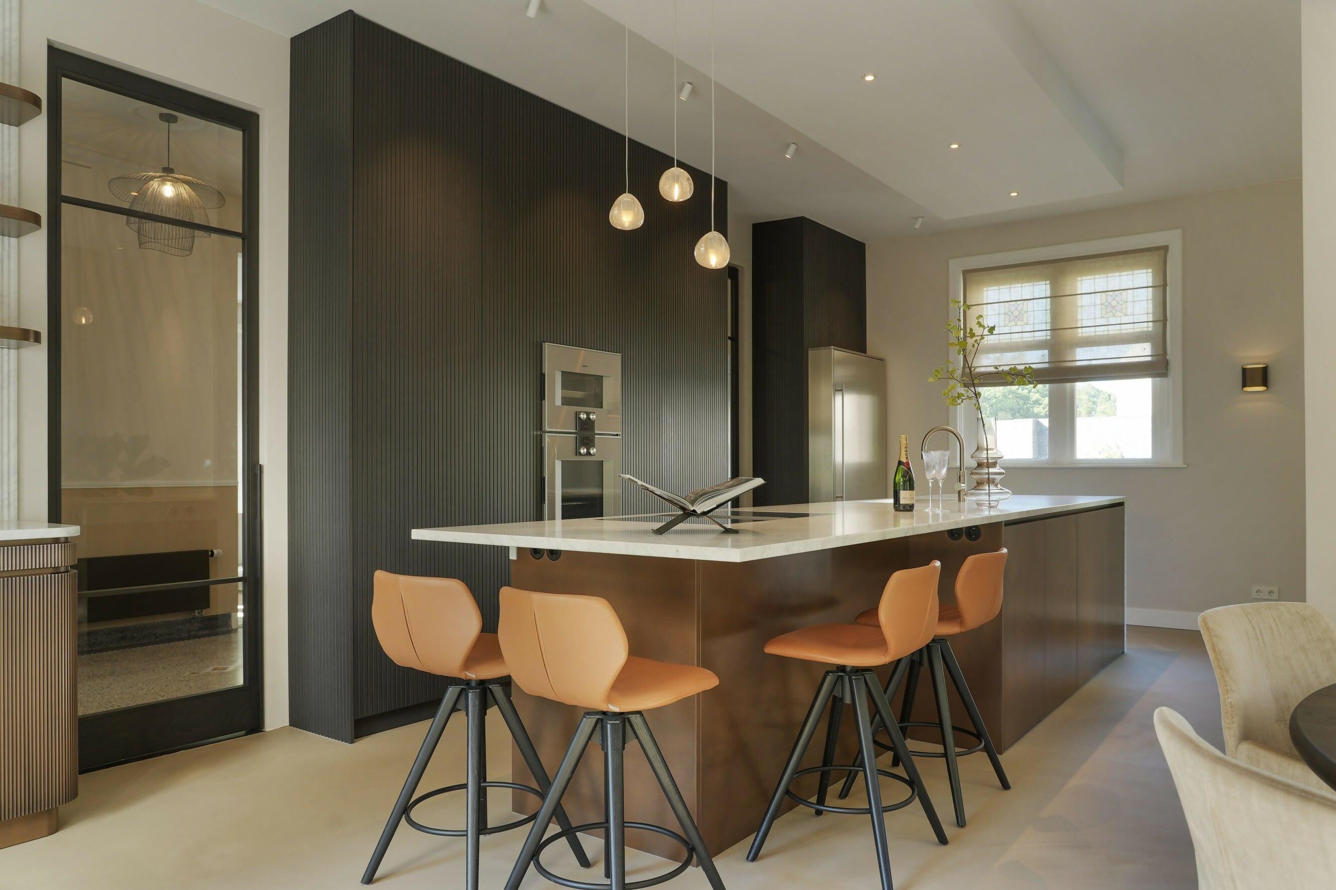 Authentieke vrijstaande villa 1922-Villa 18-Jaren 20 woning,Maatwerk interieur,Terrazzo vloer,woonkamer-OBLY
