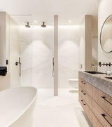 Badkamer renovatie - Arnhem-calm home interior design-badkamer-Luxe master suite met geïntegreerde badkamer-OBLY