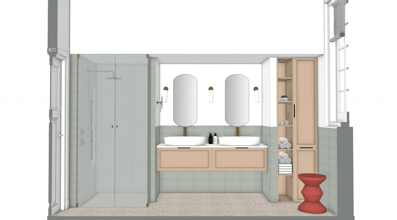 Badkamerrenovatie met Slim Ontwerp en Toekomstbestendige Materialen-Atelier Det-badkamer renovatie,duurzame badkamer,hoogwaardige materialen,slim ontwerp-Slim Ontwerp met Behoud van Indeling en Duurzame -OBLY