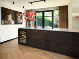 Bruin eiken keuken met Taj mahal blad-Anselm Oome Interieurbouw-Keuken-Luxe keuken met bruin eiken en Taj Mahal blad-OBLY