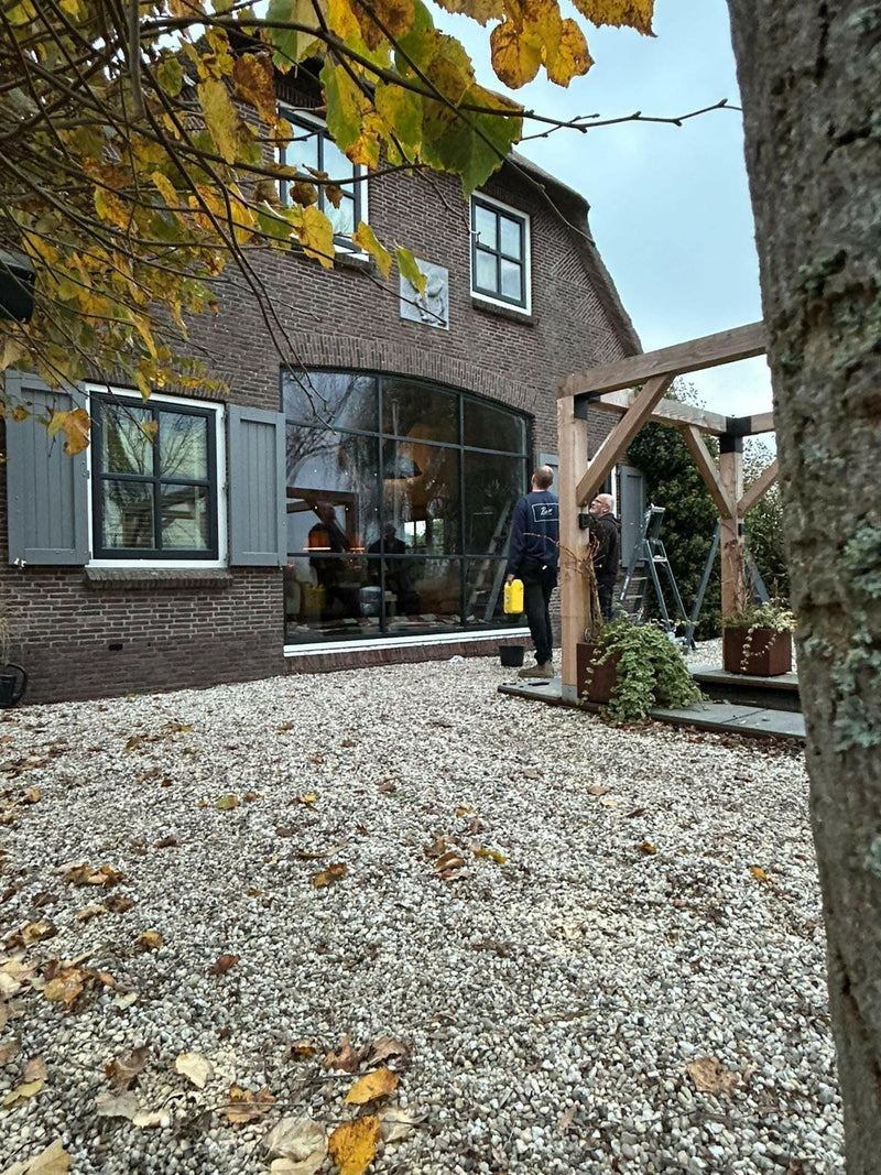 Buitenpui met toog vervangen in woonboerderij | Zegveld-OBLY-Buitenpui,Exterieur,Renovatie,Woonboerderij-Vervangen buitenpui met toog | Woonboerderij Zegveld-OBLY