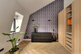 Dakopbouw met slaapkamer en badkamer in boutique hotelstijl-lab-R architectenbureau-dakopbouw,dakopbouw renovatie,dakopbouw slaapkamer,extra verdieping woning,moderne dakopbouw,woning dakopbouw,Woonkamer-Dakopbouw met slaapkamer en badkamer in boutique hotelstijl-OBLY