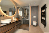 Dakopbouw met slaapkamer en badkamer in boutique hotelstijl-lab-R architectenbureau-dakopbouw,dakopbouw renovatie,dakopbouw slaapkamer,extra verdieping woning,moderne dakopbouw,woning dakopbouw,Woonkamer-Dakopbouw met slaapkamer en badkamer in boutique hotelstijl-OBLY