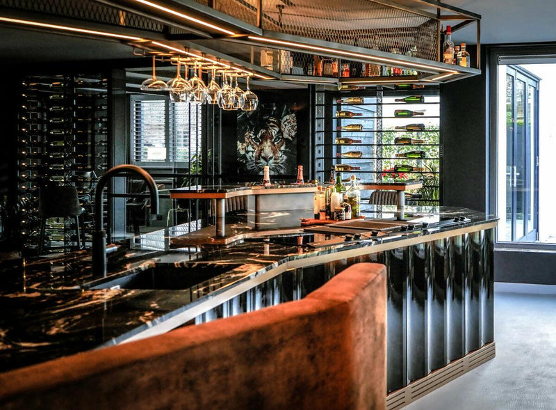 Designkeuken met Hoogwaardige Materialen en Verlichting-Mereno-Keuken-OBLY