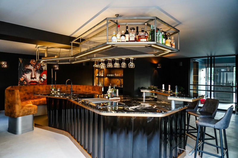 Designkeuken met Hoogwaardige Materialen en Verlichting-Mereno-Keuken-OBLY