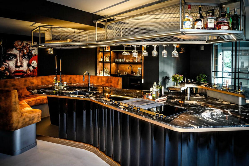 Designkeuken met Hoogwaardige Materialen en Verlichting-Mereno-Keuken-OBLY