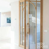 Dubbele eiken scharnierdeuren-INDU DOORS-binnendeuren,dubbele deur,eikenhout,Entree,hal,luxe afwerking,scharnierdeur,trap-Dubbele eiken scharnierdeuren-OBLY