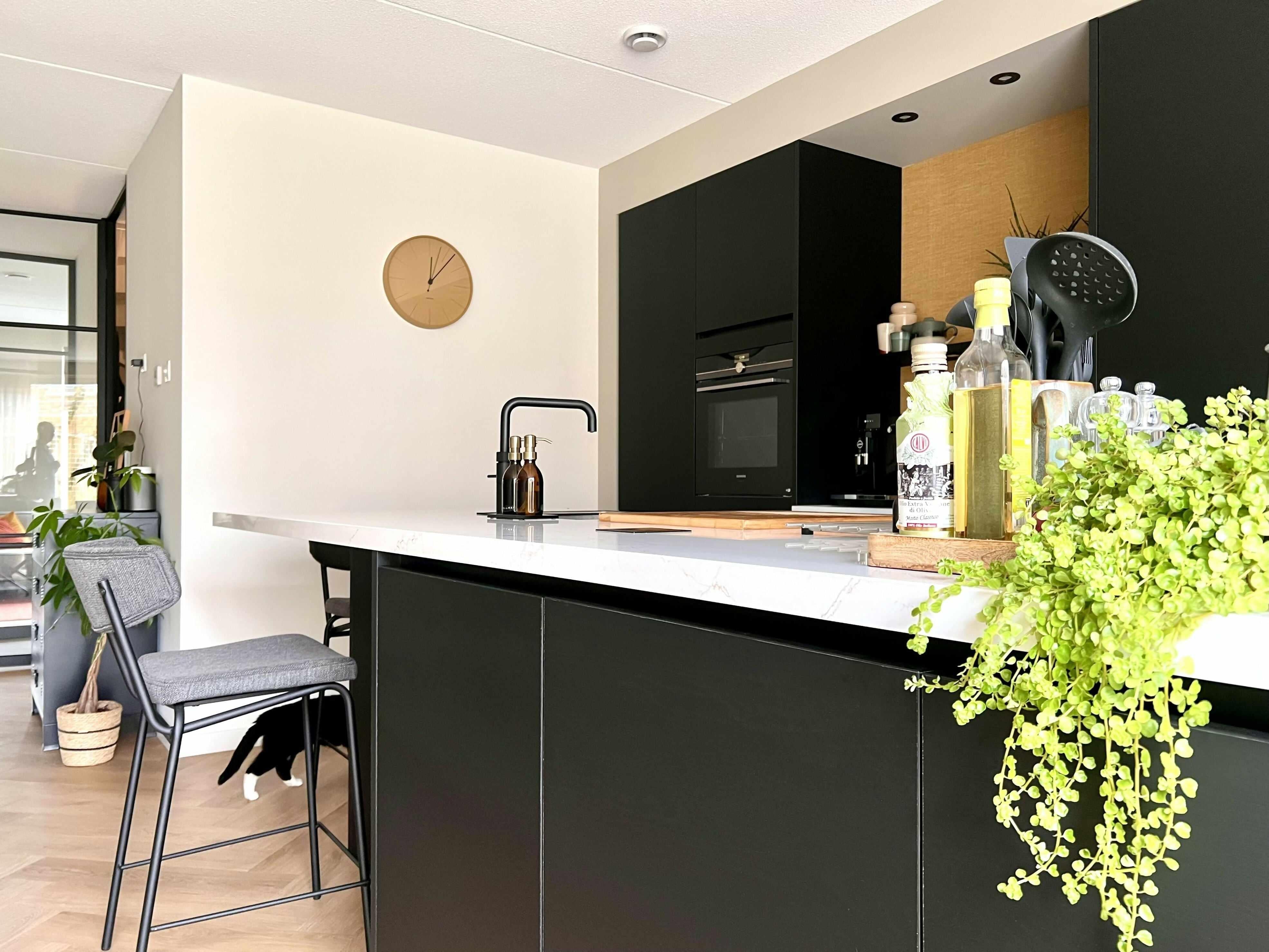 ENTREE WONING MET EEN EYECATCHER WAND-MICK MATCH-Entree,Eyecatcher wand,Glazen wand,Hal,Interieur,Wanddecoratie-OBLY